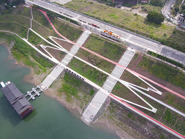 磁器口濱江片區(qū)特鋼碼頭段。邁瑞城市投資有限公司供圖