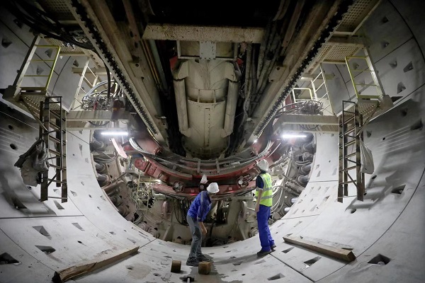 軌道15號(hào)線二期應(yīng)急演練現(xiàn)場。雷鍵攝