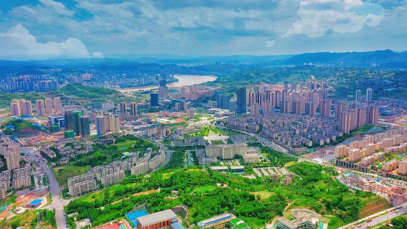 江津區(qū)濱江新城。江津區(qū)委宣傳部供圖