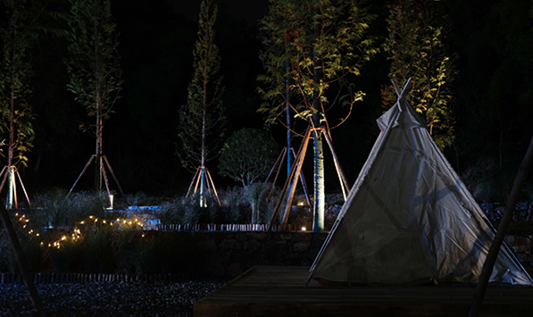 露營節(jié)實景圖。保利麓谷林語供圖