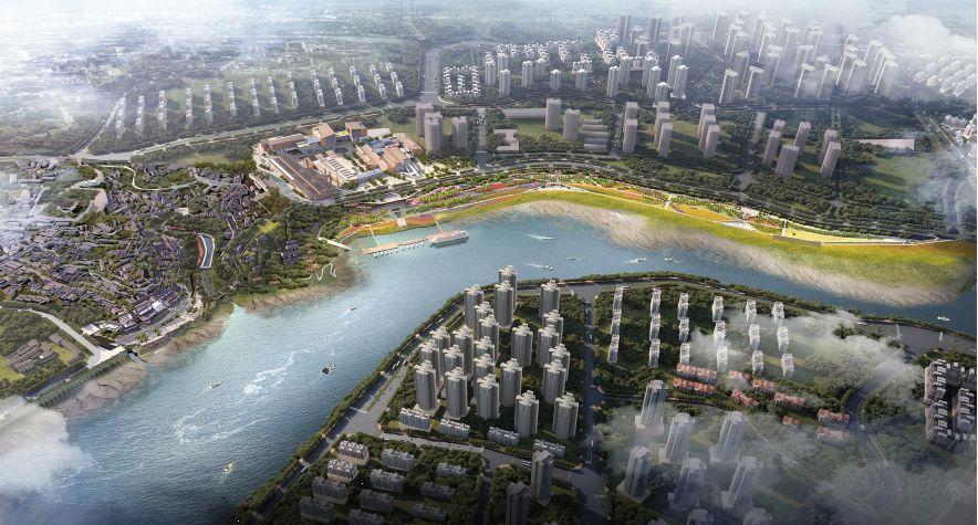 沙濱路濱江片區(qū)治理提升效果圖。沙坪壩發(fā)布供圖