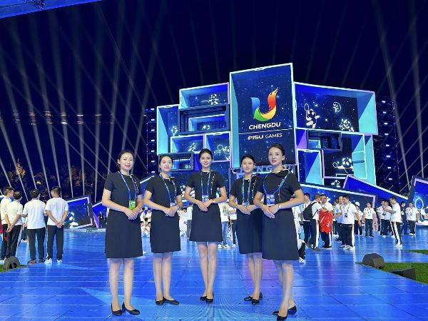 金科服務(wù)在第31屆世界大學(xué)生夏季運動會服務(wù)。金科服務(wù)供圖