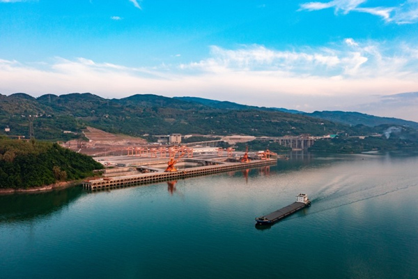 萬(wàn)州新田港一期（資料圖）。重慶高速集團(tuán)供圖