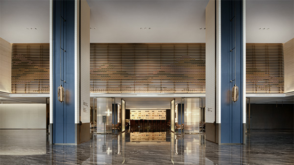 酒店大堂入口實(shí)景圖。金隅地產(chǎn)供圖