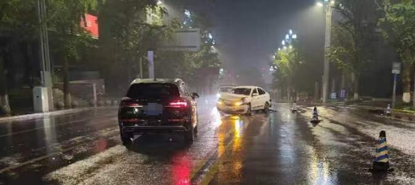 事故現(xiàn)場。重慶市公安局江北區(qū)分局供圖