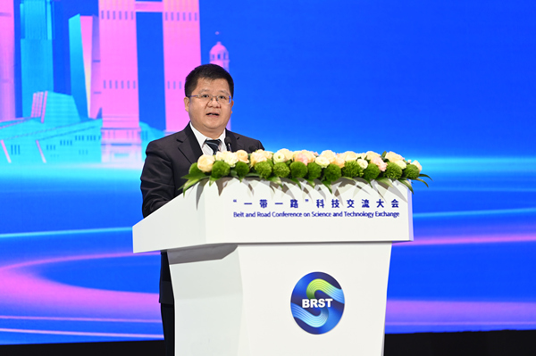 中國21世紀(jì)議程管理中心副主任陳其針致辭。鄒樂攝