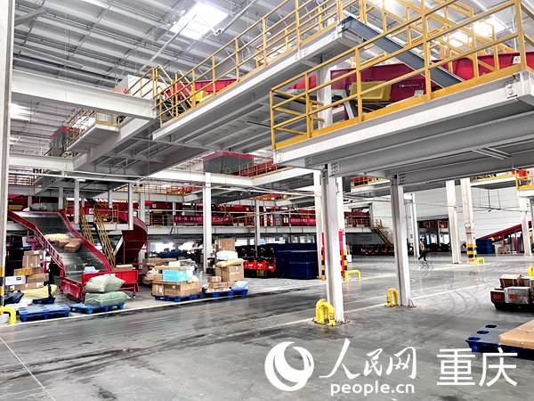 德邦物流西南基地。人民網(wǎng)記者 馮文彥攝