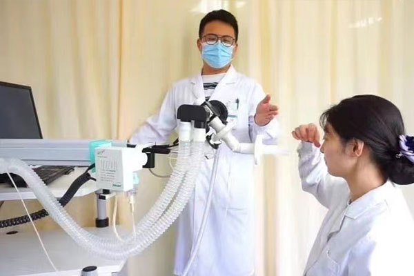 肺功能檢測培訓。重慶醫(yī)科大學附屬第三醫(yī)院供圖