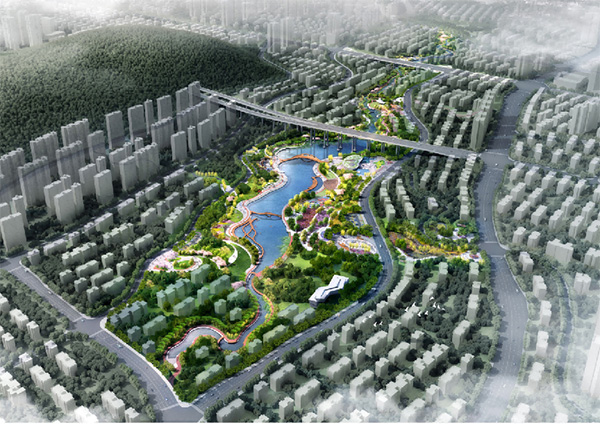 花石公園效果圖。重慶空港新城開發(fā)建設有限公司供圖