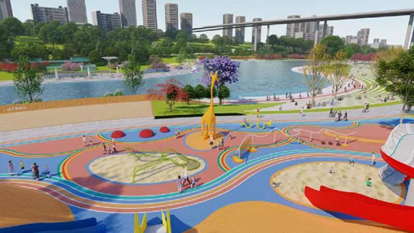 花石公園效果圖。重慶空港新城開發(fā)建設有限公司供圖