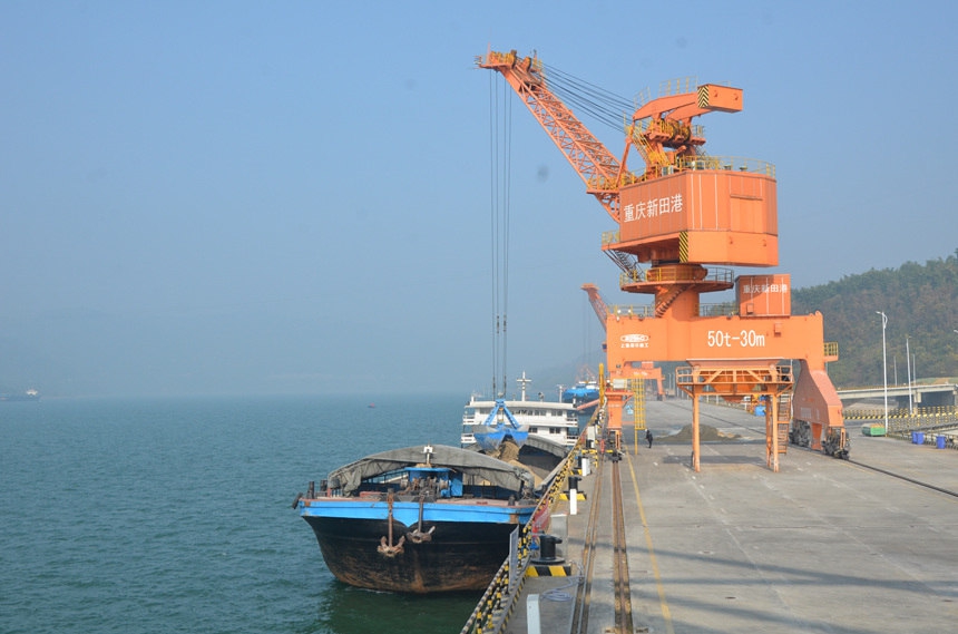 萬州新田港。新田港供圖