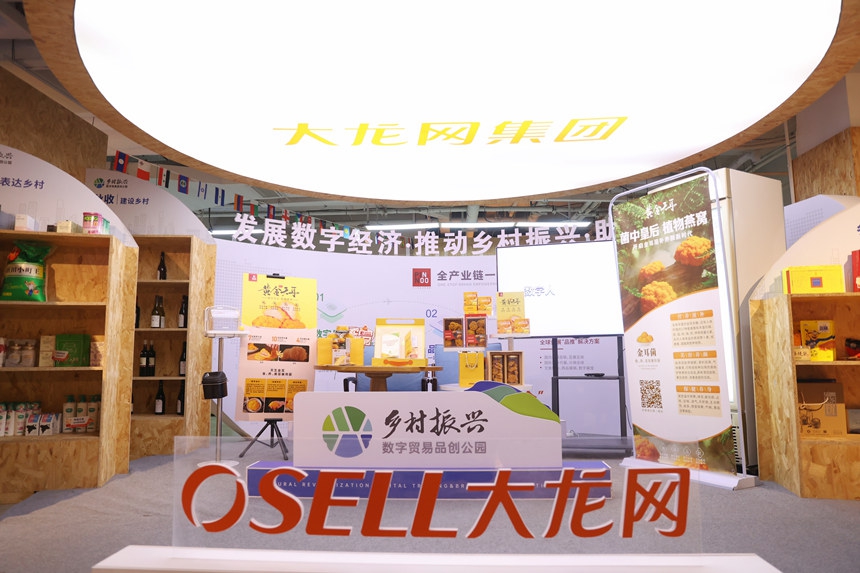 大龍網產品展區(qū)。向詩佳攝