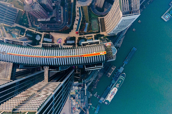 高空步道。重慶來(lái)福士供圖