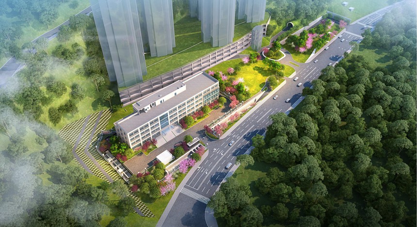 富華路停車場。林同棪國際工程咨詢（中國）有限公司供圖