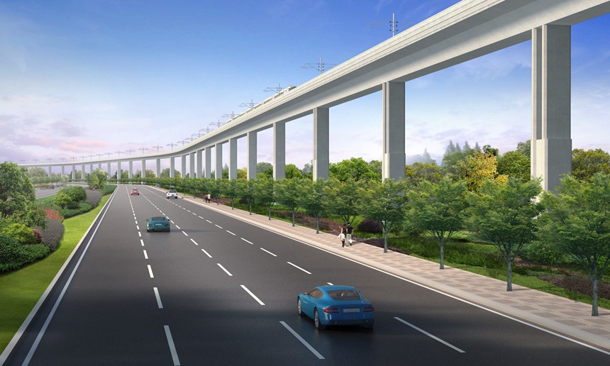 采用節(jié)段拼裝工藝的橋梁。林同棪國際工程咨詢（中國）有限公司