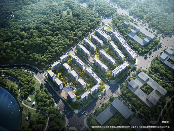 科學城置業(yè)·龍湖·鳳棲湖畔總平圖。重慶龍湖供圖