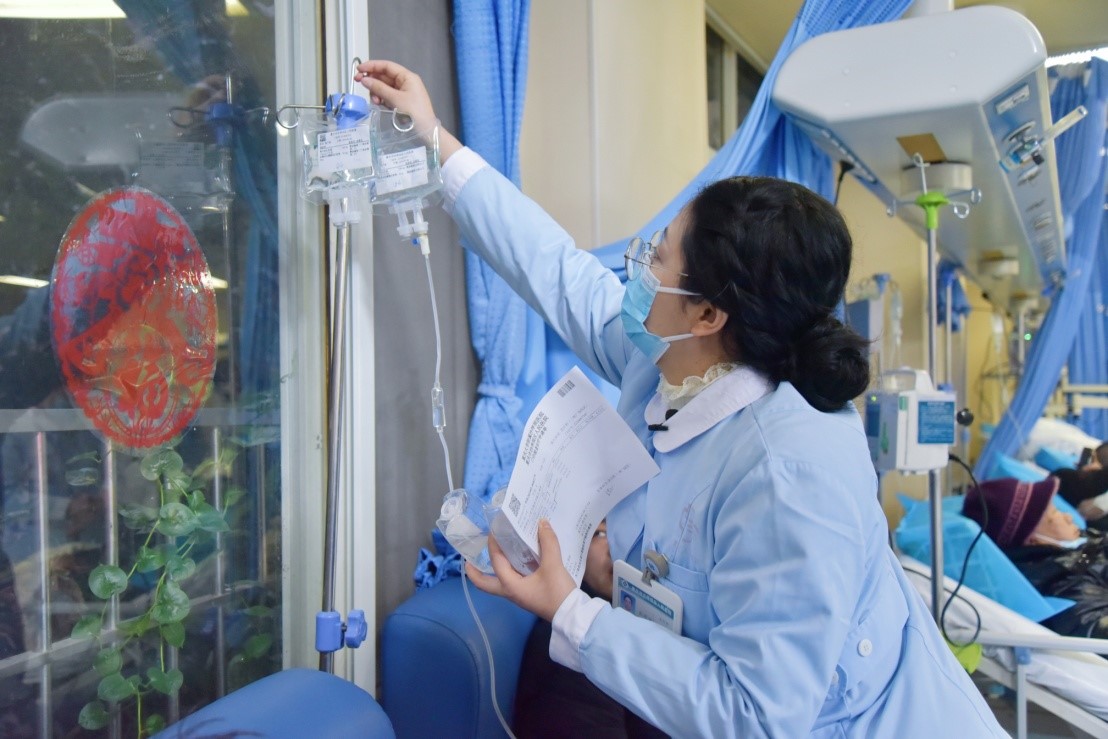 張明麗春節(jié)在崗。李裊攝