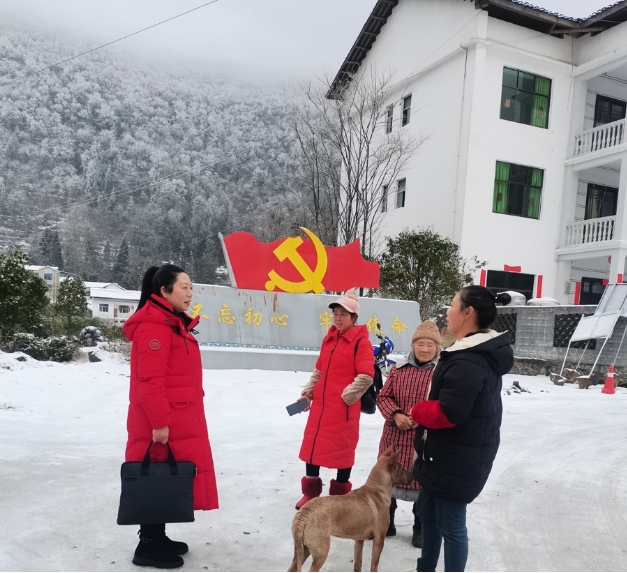 冉慧走訪群眾收集意見建議。受訪者供圖