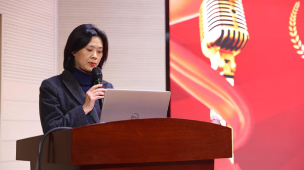 廖淑梅致辭。重慶西區(qū)醫(yī)院供圖