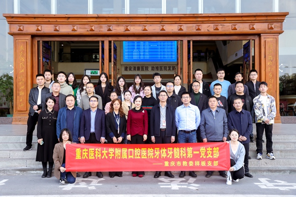 重醫(yī)附屬口腔醫(yī)院牙體牙髓科第一黨支部。重醫(yī)附屬口腔醫(yī)院供圖