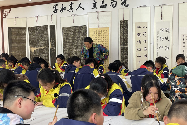 活動現(xiàn)場。渝北區(qū)花園小學(xué)供圖