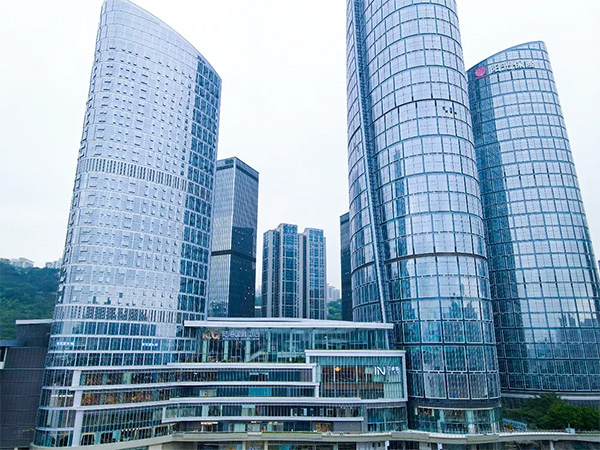 陸海國際中心項(xiàng)目實(shí)景。重慶萬科供圖