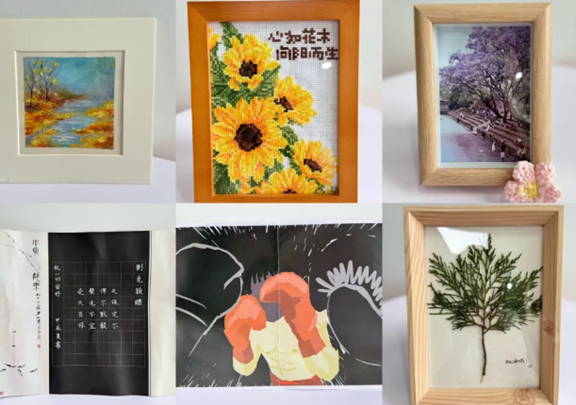 學子手作禮物。重慶松山醫(yī)院供圖