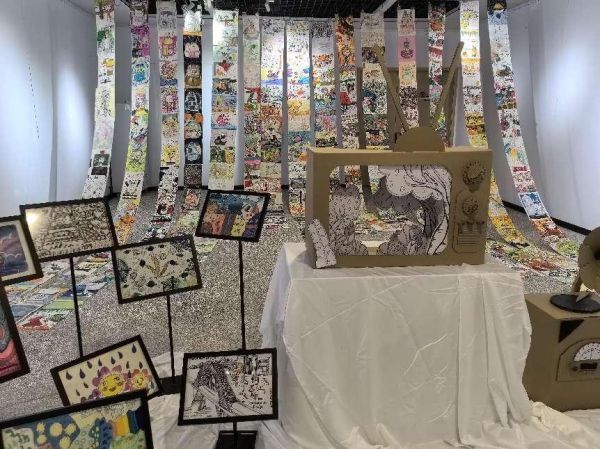 展出作品。北碚區(qū)兩江小學(xué)供圖