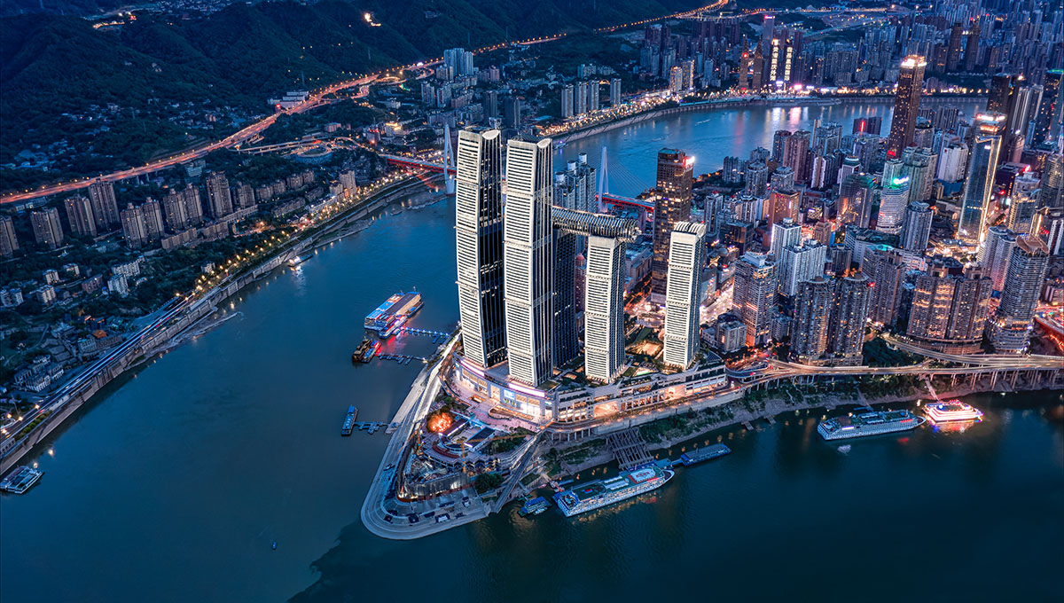 華燈初上的重慶。凱德集團供圖  蔣繼航攝