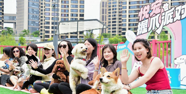 電粉萌寵社寵物社交大會。中國電建地產(chǎn)供圖