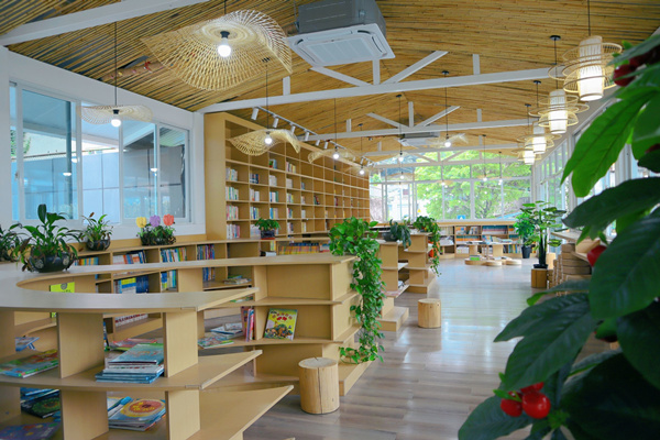 “跬步齋”圖書室。大渡口區(qū)馬王小學(xué)供圖