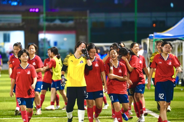 廣益女足賽場掠影。重慶廣益中學(xué)供圖