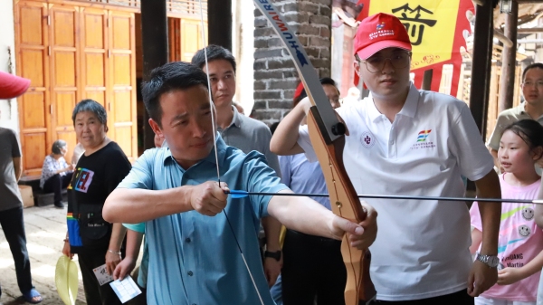 射箭活動。重慶電子科技職業(yè)大學供圖