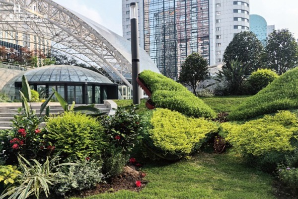 重慶黃桷樹空中花園一角。大都會東方廣場供圖