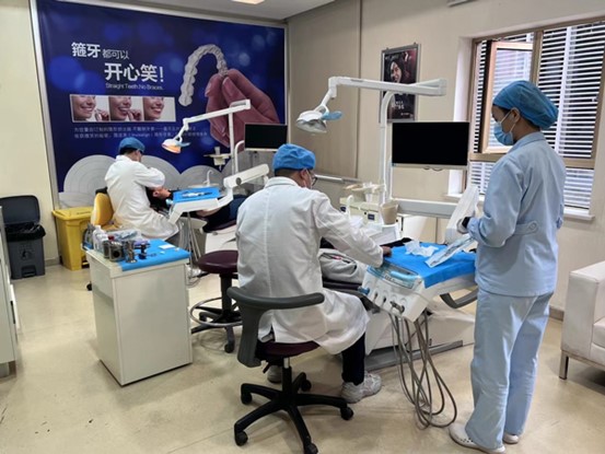 檢查畫面。泰康拜博口腔供圖