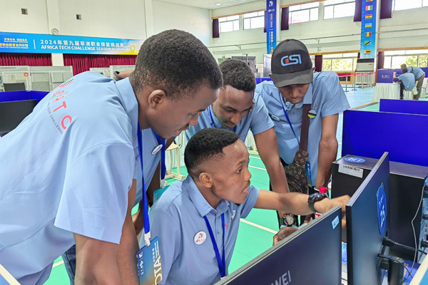 比賽現(xiàn)場(chǎng)。重慶工程職業(yè)技術(shù)學(xué)院供圖