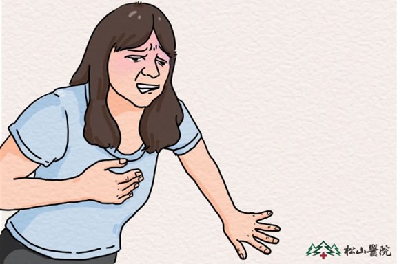 胸口憋悶。重慶松山醫(yī)院供圖