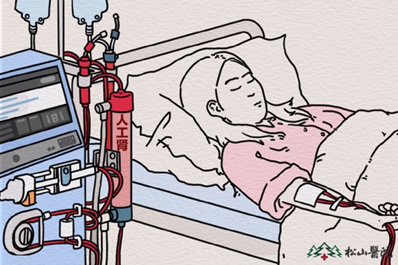 透析示意圖。重慶松山醫(yī)院供圖