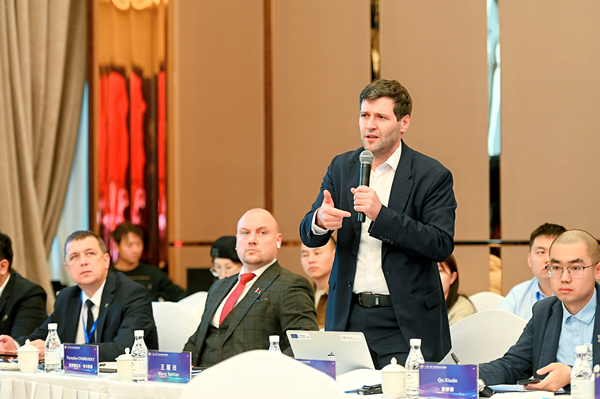 科技合作交流研討環(huán)節(jié)。陳林?jǐn)z