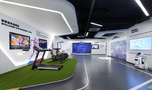 學(xué)校智慧物聯(lián)實訓(xùn)基地內(nèi)景。學(xué)校供圖