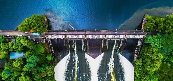 獅子灘梯級水電站樞紐。重慶市規(guī)劃和自然資源局供圖