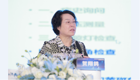 賀翔鴿致辭。重慶南坪愛爾眼科醫(yī)院供圖