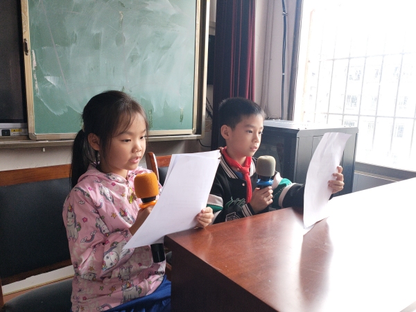 “午課思政”校園廣播開播。南大街小學(xué)供圖