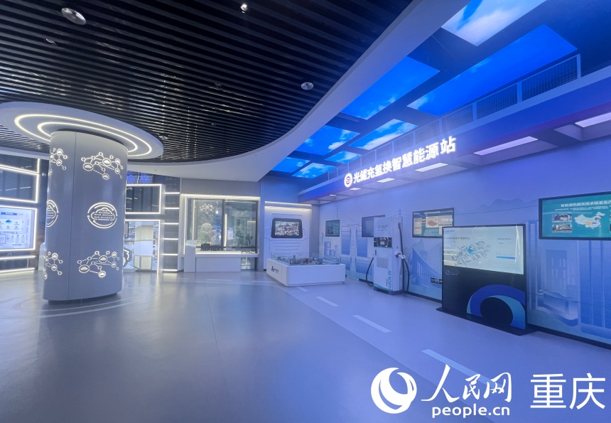 歐陽明高院士工作站展示成果。人民網(wǎng)記者 胡虹攝