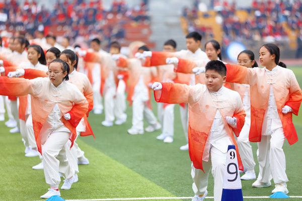 健美操?zèng)Q賽。向詩佳攝