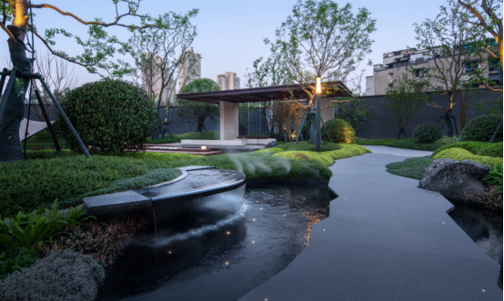 聯(lián)發(fā)觀音橋嘉樾景觀實(shí)景圖。聯(lián)發(fā)觀音橋供圖