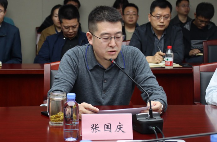 張國慶發(fā)言。重慶設(shè)計(jì)集團(tuán)市政院供圖