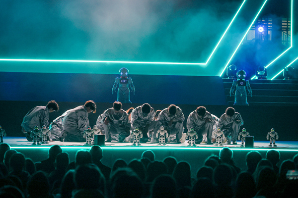 晚會(huì)現(xiàn)場。重慶對(duì)外經(jīng)貿(mào)學(xué)院供圖