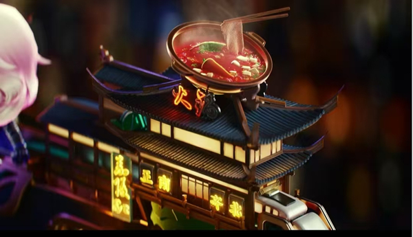 穿越火線手游的重慶元素。受訪者供圖