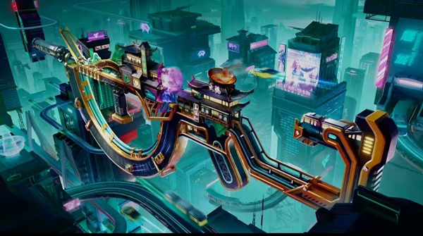 穿越火線手游的重慶元素。受訪者供圖